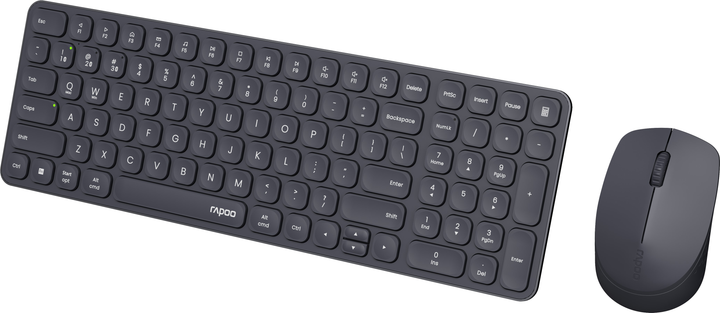 Zestaw bezprzewodowy Rapoo Multimode 9310M Dark Grey (6940056125804) - obraz 3