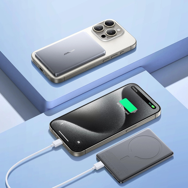 Powerbank Joyroom JR-PBM08 MagSafe 20 W 5000 mAh Grey (6956116713294) - obraz 17