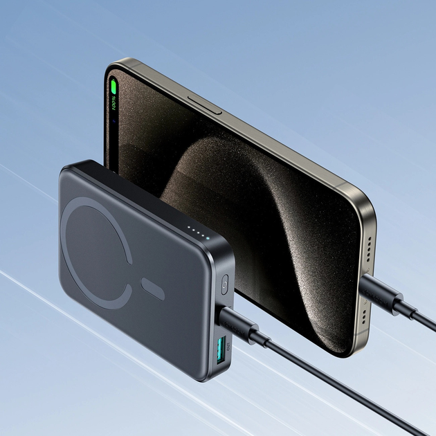 Powerbank Joyroom JR-W020 MagSafe 20 W 10000 mAh Black (6941237166388) - obraz 13