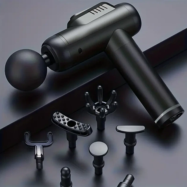 Перкуссионный массажер для тела Fascial Gun TY-802 — массажный