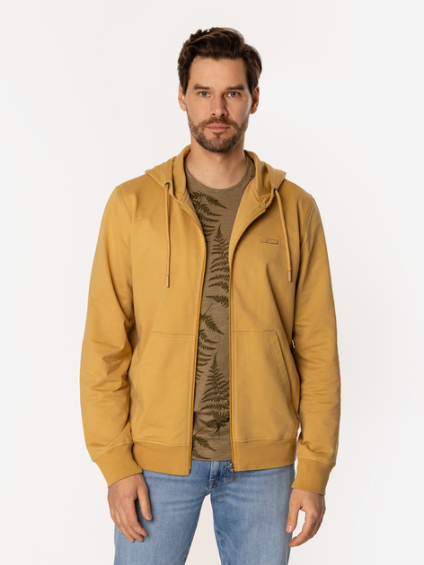 Толстовка на блискавці чоловіча Lee Cooper Easton-5100 S Гірчична (5905991731566) - зображення 4