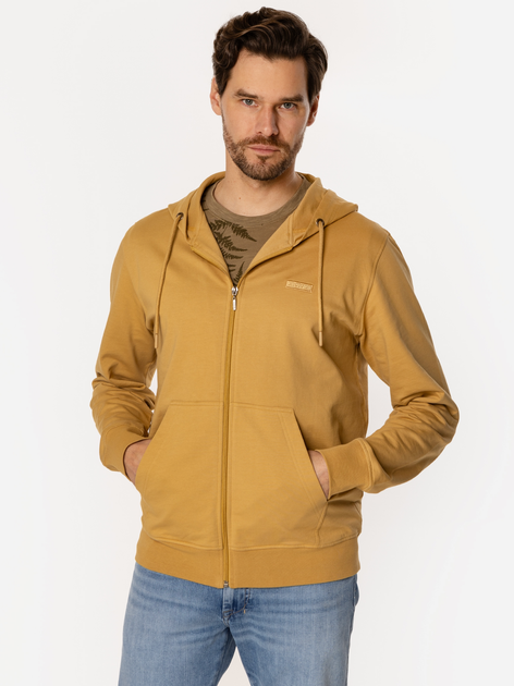 Толстовка на блискавці чоловіча Lee Cooper Easton-5100 M Гірчична (5905991731580) - зображення 3