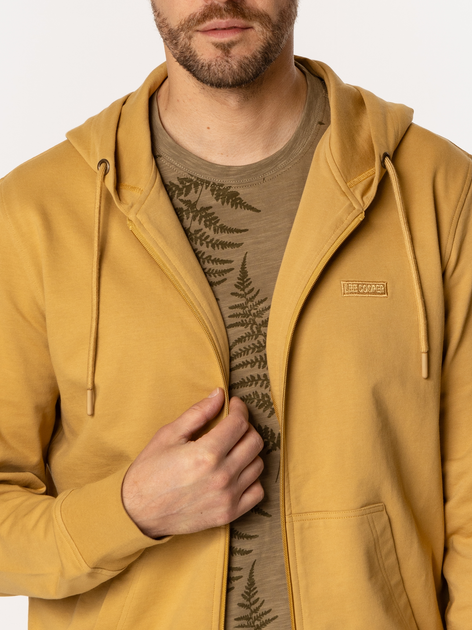 Толстовка на блискавці чоловіча Lee Cooper Easton-5100 S Гірчична (5905991731566) - зображення 5