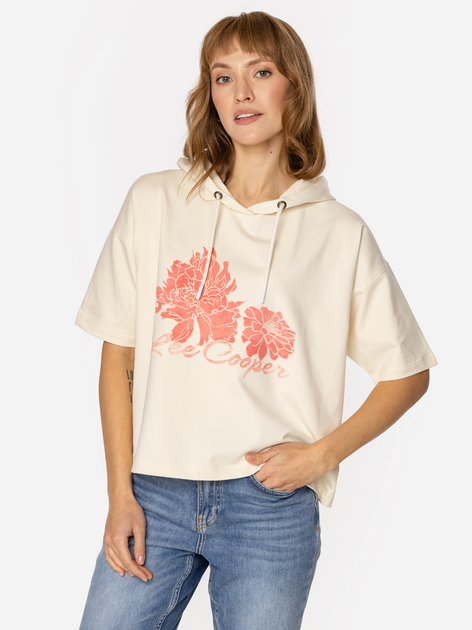 Худі жіноче Lee Cooper Tia-5624 M Молочне (5905991732228) - зображення 3