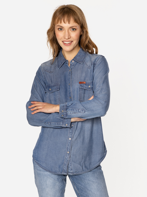 Koszula damska jeansowa Lee Cooper Centa-5018 L Błękitna (5905991737346) - obraz 3