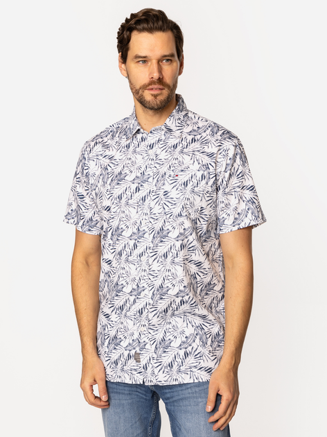Koszula męska bawełniana z krótkim rękawem Lee Cooper Hawaii2-Ml56 M Biała (5905991733454) - obraz 3