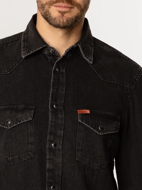 Koszula męska jeansowa Lee Cooper Irun-5025 L Czarna (5905991737384) - obraz 4