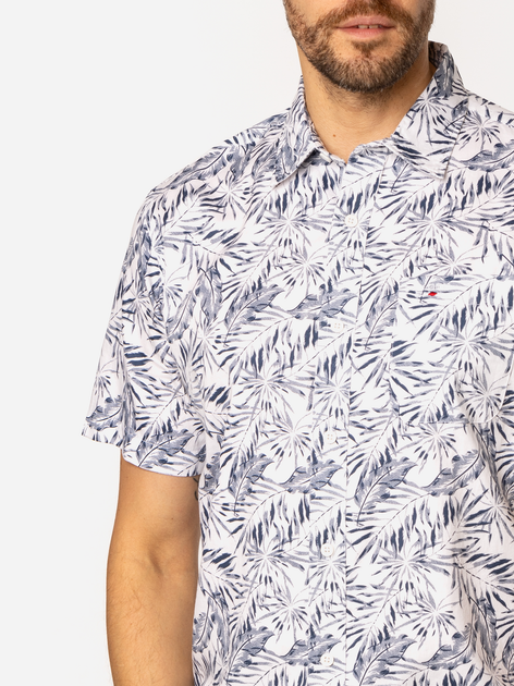 Koszula męska bawełniana z krótkim rękawem Lee Cooper Hawaii2-Ml56 M Biała (5905991733454) - obraz 4