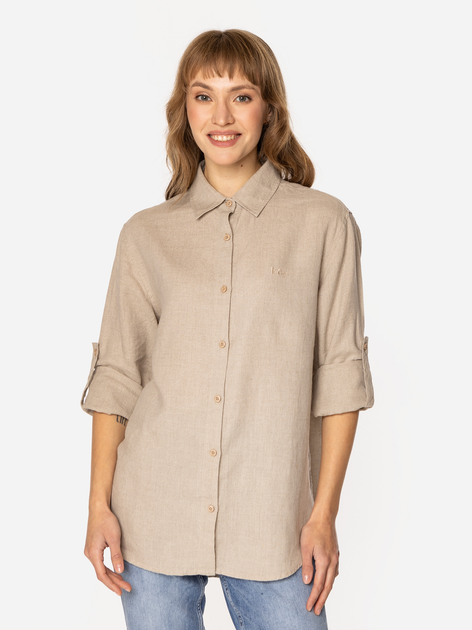 Сорочка жіноча Lee Cooper Lina-2020 S Бежева (5905991735380) - зображення 3