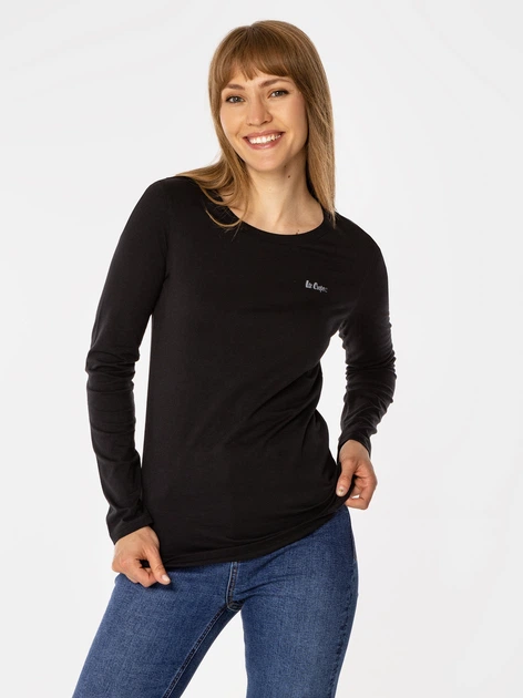 Лонгслів жіночий Lee Cooper Helia-1010 M Чорний (5905991710257) - зображення 4