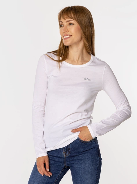 Лонгслів жіночий Lee Cooper Helia-1010 L Білий (5905991710301) - зображення 4