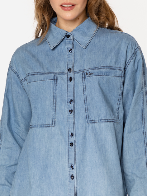 Koszula damska jeansowa Lee Cooper Parla-5015 L Błękitna (5905991737537) - obraz 4