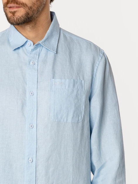 Сорочка чоловіча Lee Cooper Roger-2020 XL Блакитна (5905991734673) - зображення 4