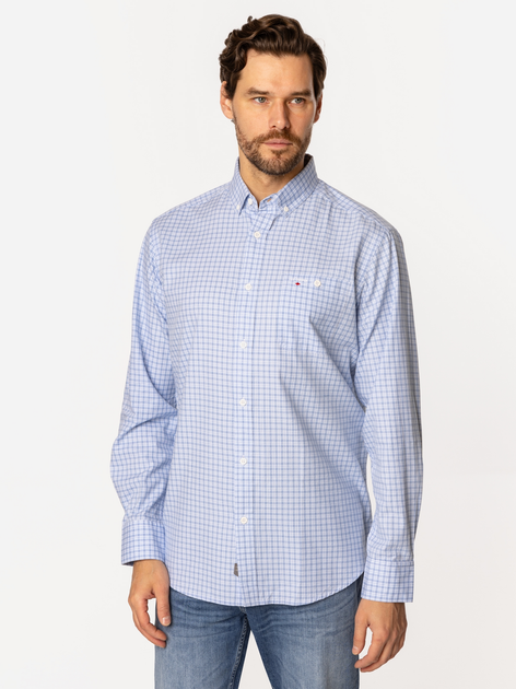 Сорочка бавовняна чоловіча Lee Cooper New Tenby-KL16 M Блакитна (5905991733737) - зображення 3
