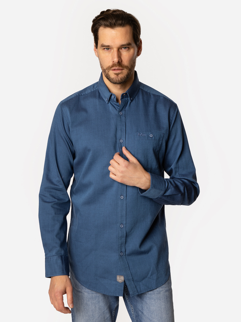 Сорочка бавовняна чоловіча Lee Cooper New Tenby-KL68 3XL Темно-синя (5905991733829) - зображення 3