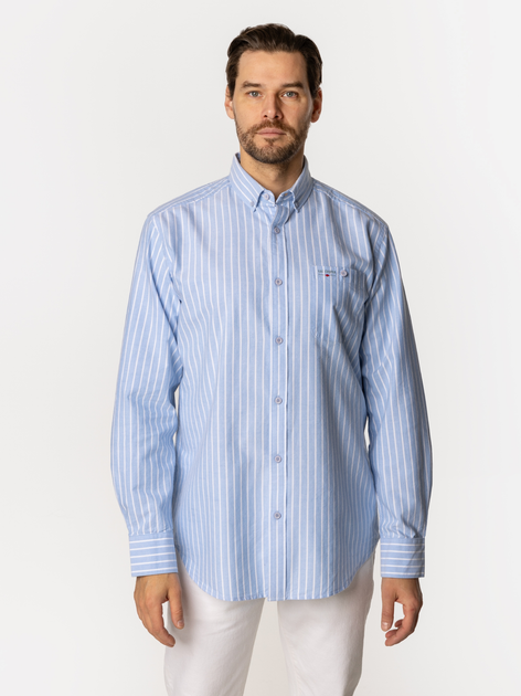 Сорочка бавовняна чоловіча Lee Cooper New Tenby-KL39 M Блакитна (5905991733218) - зображення 3