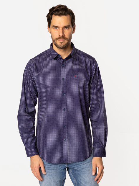 Koszula męska bawełniana Lee Cooper Wayne-1124 L Niebieska (5905991734079) - obraz 3