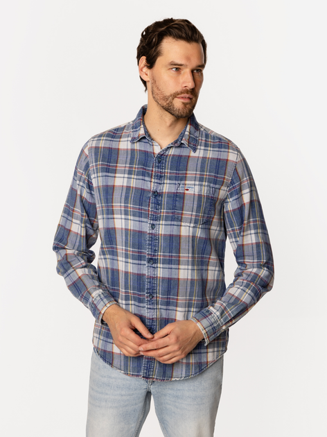 Сорочка бавовняна чоловіча Lee Cooper Will-1119 L Синя (5905991734284) - зображення 3
