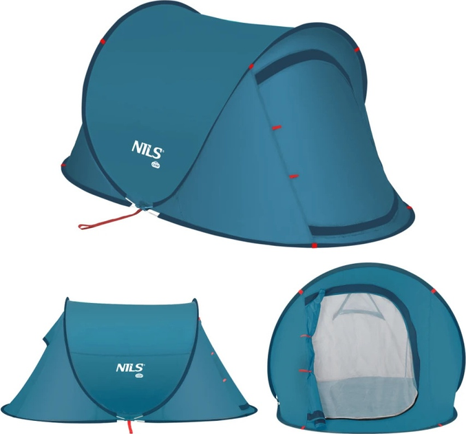 Namiot Nils Camp kempingowy samorozkładający NC3743 Blue (5907695555288) - obraz 3
