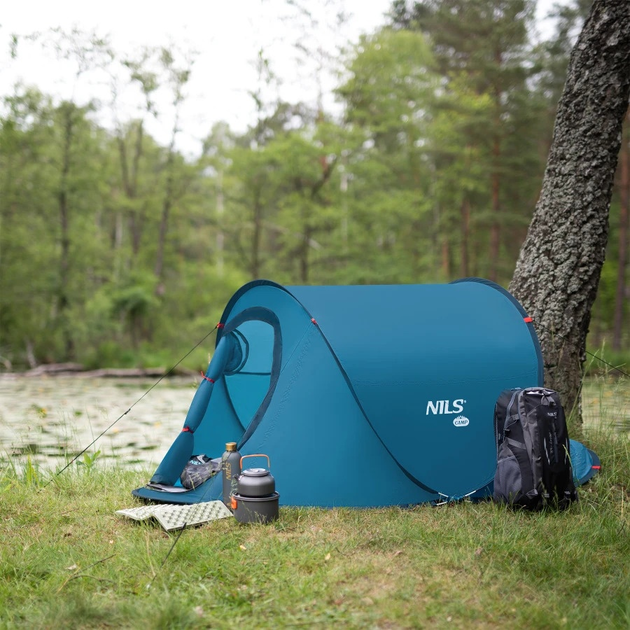 Namiot Nils Camp kempingowy samorozkładający NC3743 Blue (5907695555288) - obraz 16