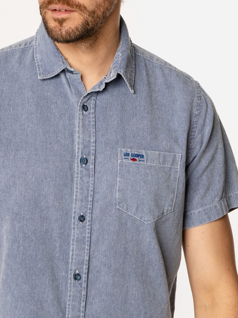 Сорочка бавовняна літня чоловіча Lee Cooper Will2-1141 2XL Блакитна (5905991734352) - зображення 4
