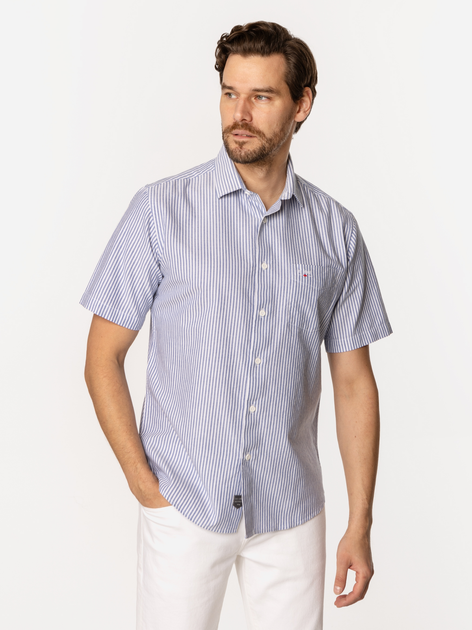 Сорочка бавовняна літня чоловіча Lee Cooper Windsor2-Pl37 2XL Блакитна (5905991733874) - зображення 3