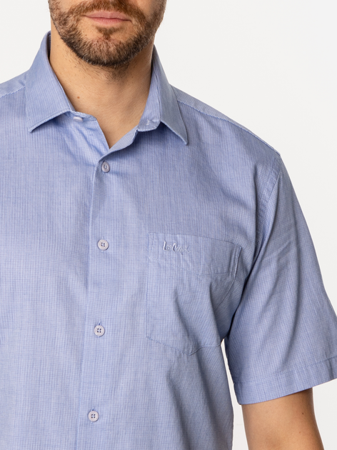 Koszula męska bawełniana z krótkim rękawem Lee Cooper Windsor2-Ml65 S Błękitna (5905991733362) - obraz 4