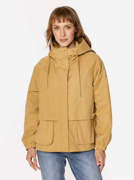 Kurtka wiatrówka damska z kapturem Lee Cooper Vela-1100 L Musztardowa (5905991732884) - obraz 3