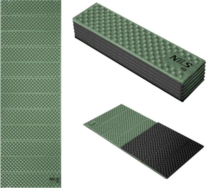 Складний каремат Nils NC1768 182 x 60 см Green (5907695545807) - зображення 3