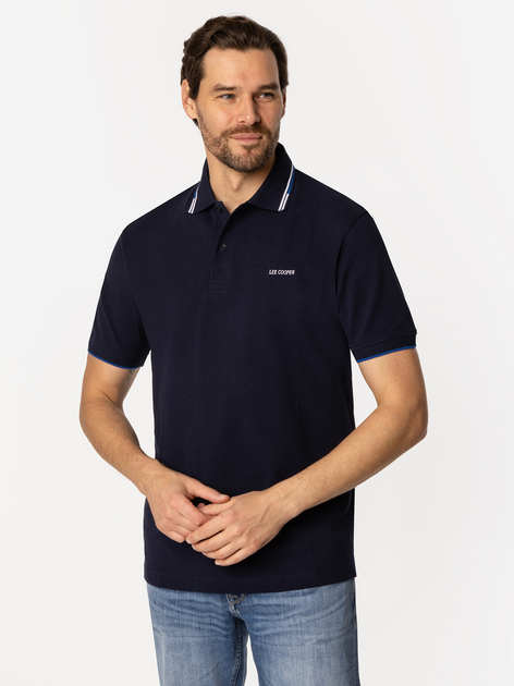 Поло довге чоловіче Lee Cooper Tobie-5034 L Темно-синє (5905991730828) - зображення 3