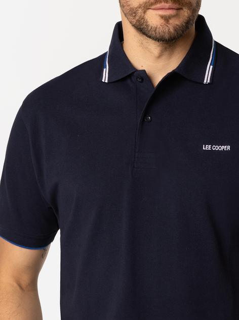 Koszulka polo męska Lee Cooper Tobie-5034 XL Granatowa (5905991730842) - obraz 4
