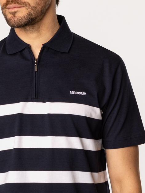Koszulka polo męska Lee Cooper Tolfe-5036 2XL Granatowa (5905991731061) - obraz 4