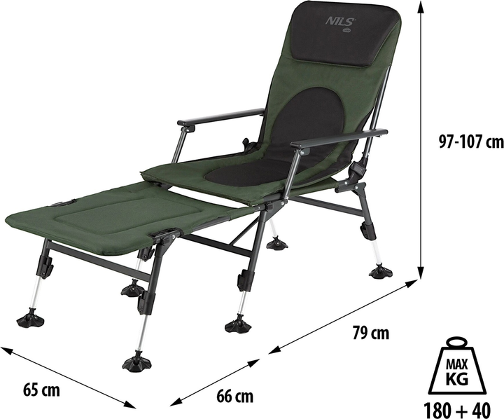 Стілець Nils Camp для риболовлі NC1802 (5907695557657) - зображення 9