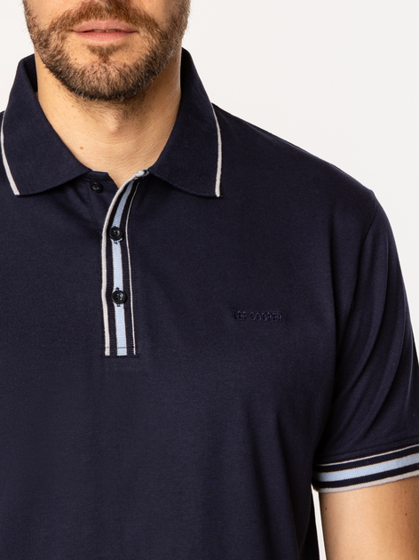 Koszulka polo męska Lee Cooper Tor-5001 2XL Granatowa (5905991730019) - obraz 4