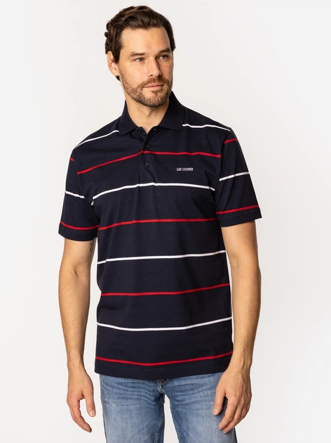 Koszulka polo męska Lee Cooper Torrian-5057 L Granatowa (5905991731009) - obraz 3