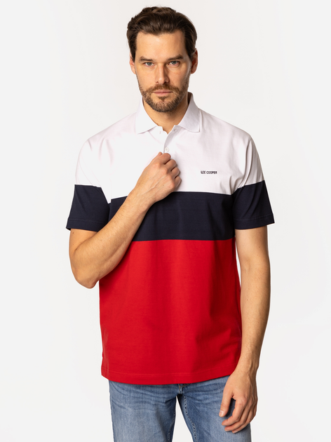 Koszulka polo męska Lee Cooper Triton-5007 L Czerwona (5905991730965) - obraz 3