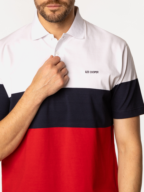 Koszulka polo męska Lee Cooper Triton-5007 L Czerwona (5905991730965) - obraz 4