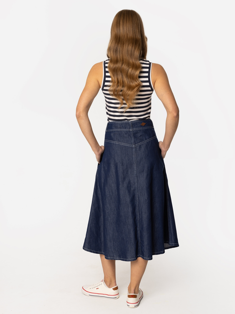 Spódnica damska midi jeansowa Lee Cooper Leida-1027 S Niebieska (5905991737131) - obraz 4