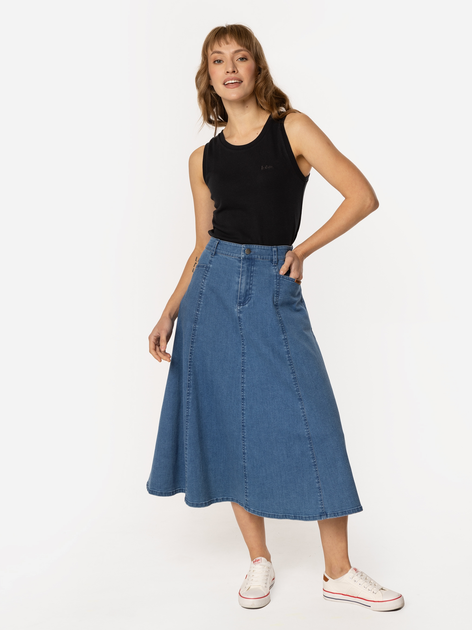 Spódnica damska midi jeansowa Lee Cooper Murcia-811 S Niebieska (5905991737483) - obraz 3