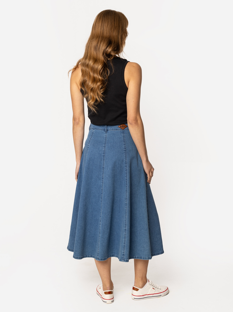 Spódnica damska midi jeansowa Lee Cooper Murcia-811 S Niebieska (5905991737483) - obraz 4