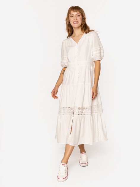 Плаття довге літнє жіноче Lee Cooper Almeira-8282 S Біле (5905991737179) - зображення 3