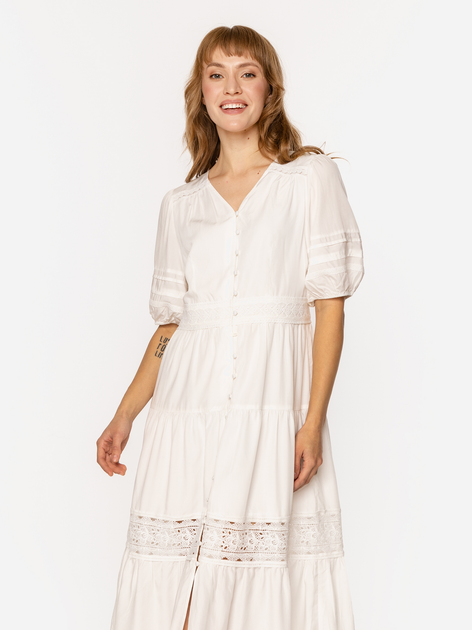 Плаття довге літнє жіноче Lee Cooper Almeira-8282 S Біле (5905991737179) - зображення 4