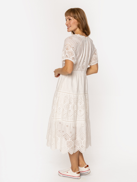 Sukienka damska midi letnia Lee Cooper Coria-8283 S Biała (5905991737216) - obraz 3