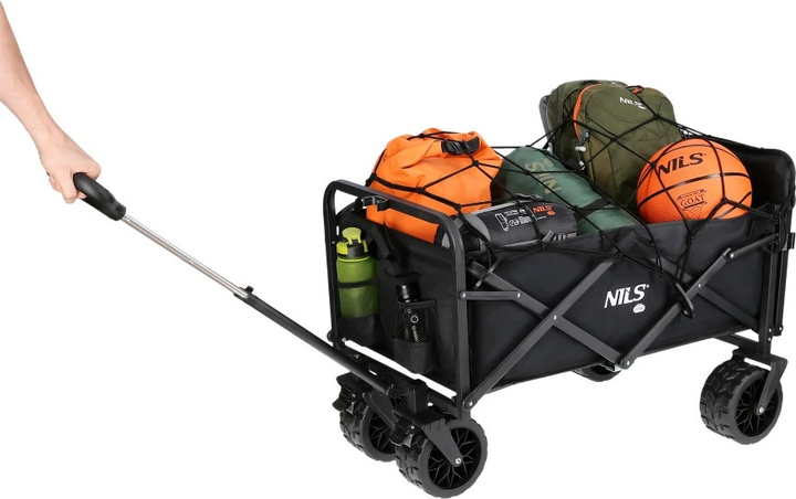 Wózek turystyczny Nils Camp 160L NC1608 Black (5907695557527) - obraz 5
