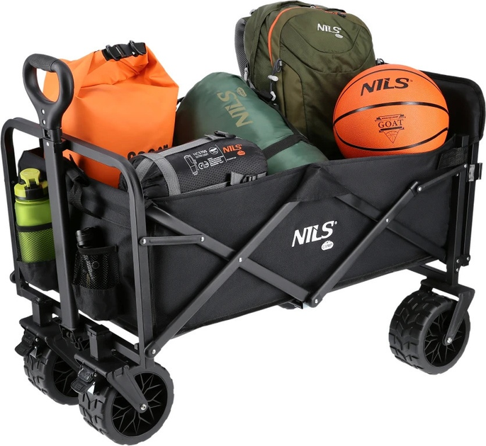 Wózek turystyczny Nils Camp 160L NC1608 Black (5907695557527) - obraz 8