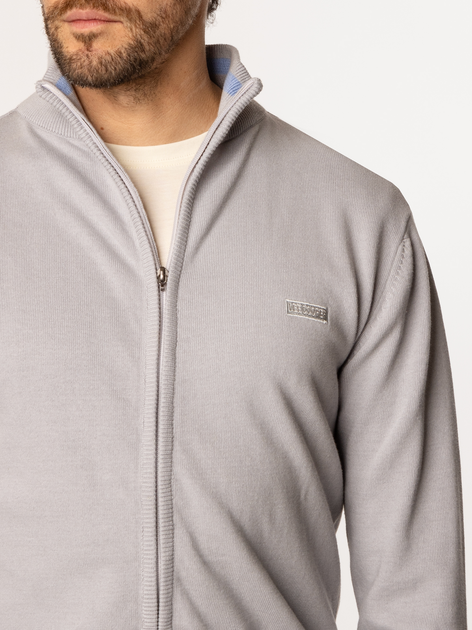 Sweter męski rozpinany na zamek ze stójką Lee Cooper Chaves-5405 L Szary (5905991732488) - obraz 4