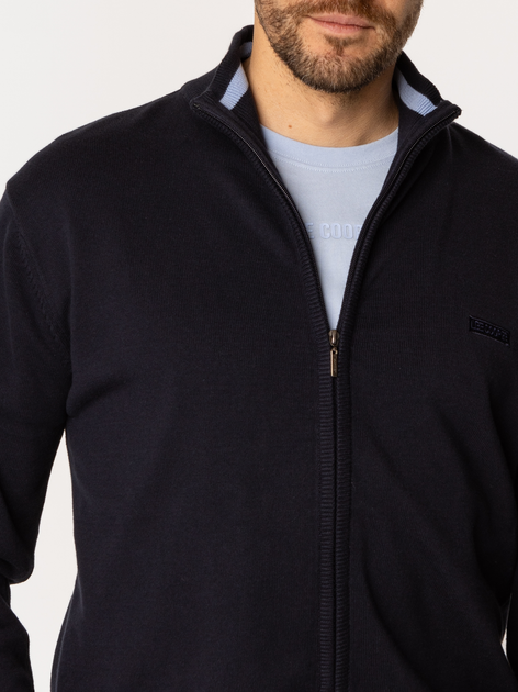Sweter męski rozpinany na zamek ze stójką Lee Cooper Chaves-5405 M Granatowy (5905991732556) - obraz 5