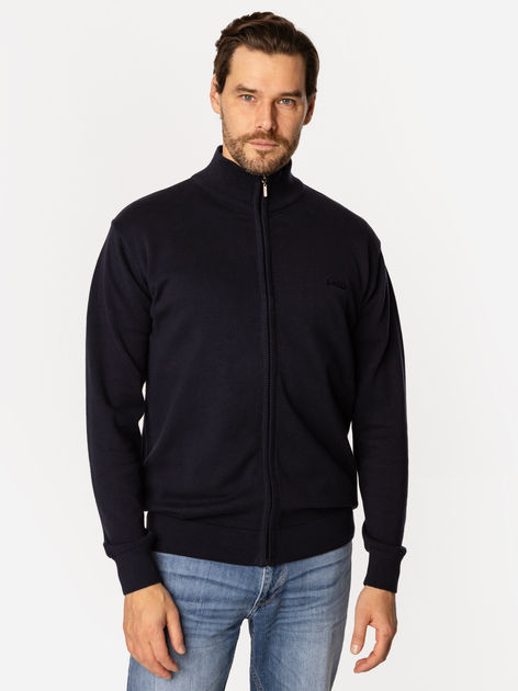 Sweter męski rozpinany na zamek ze stójką Lee Cooper Chaves-5405 XL Granatowy (5905991732570) - obraz 4