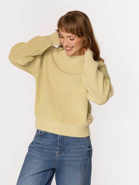 Джемпер жіночий Lee Cooper Yana Organic M Жовтий (5905991723011) - зображення 3