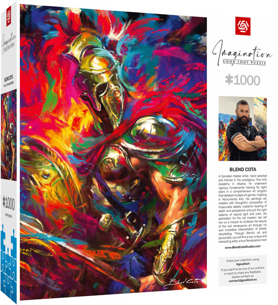 Puzzle GOOD LOOT Imagination Puzzle: Blend Cota The Illyrian Warrior 1000 elementów (5908305249665) - obraz 4